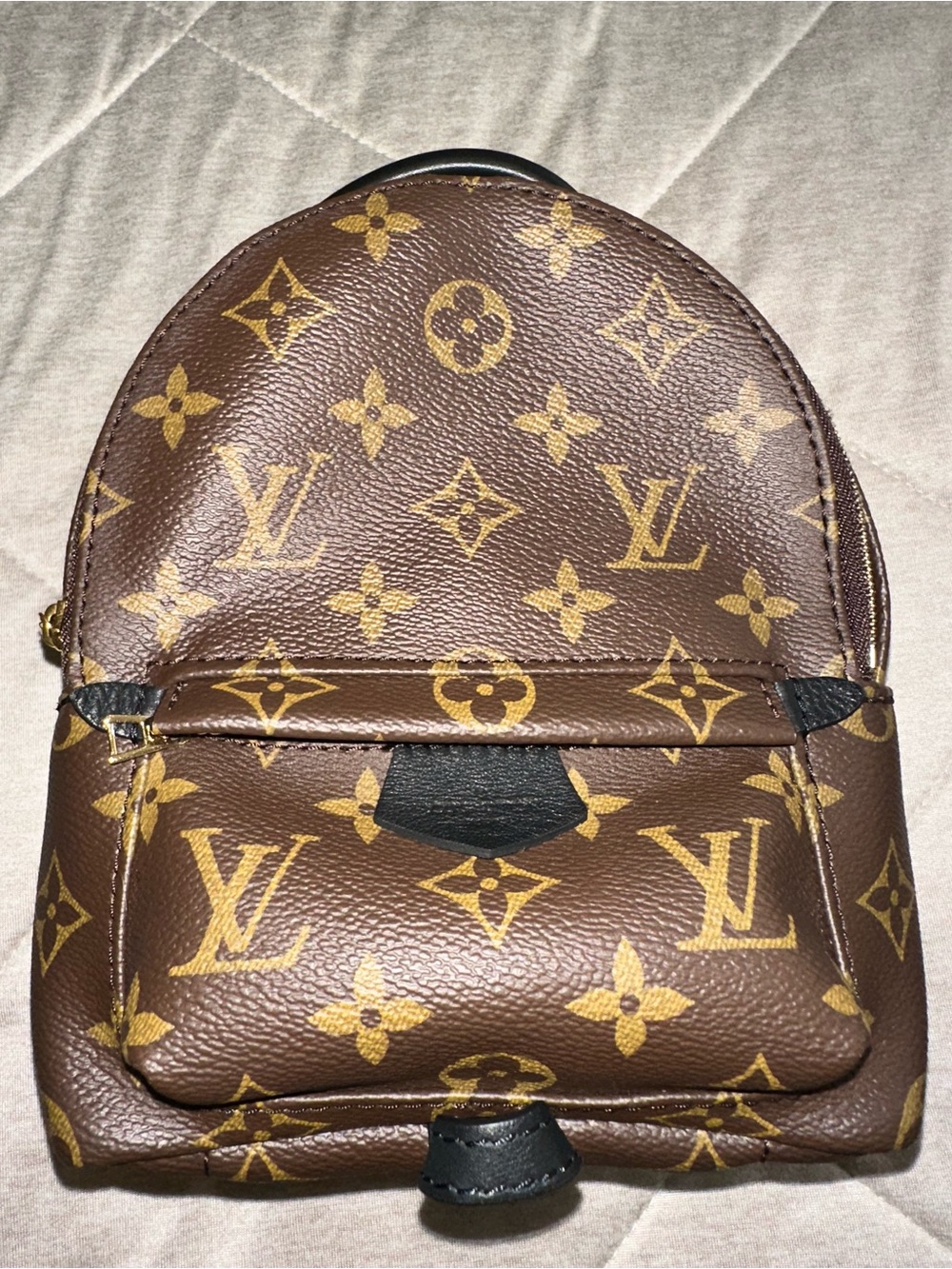 Louis Vuitton Brown and Gold Monogram Mini Backpack